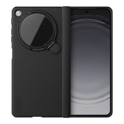 Чехол с защитной откидной крышкой для камеры на OPPO Find N6, серия Super Frosted Shield Prop Magnetic Case (версия с прозрачной крышкой объектива) от Nillkin