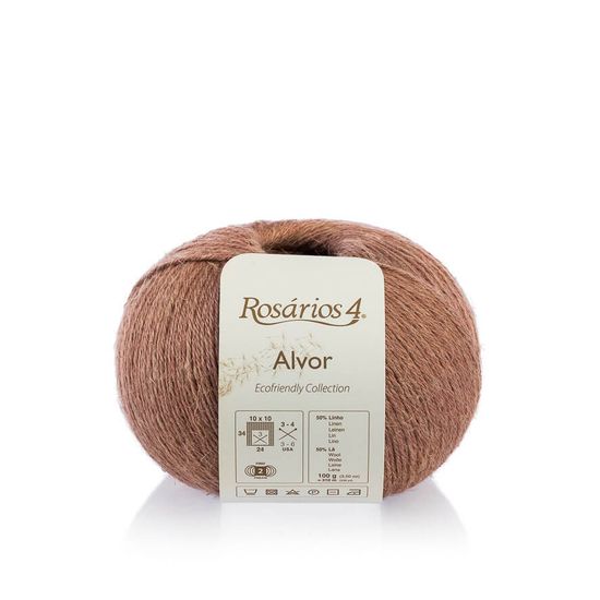 Пряжа ROSARIOS 4 Alvor (50% лён, 50% шерсть)
