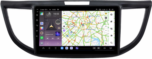 Магнитола для Honda CR-V 4 2012-2016 (большая рамка) - Kuberg QLed, Android 13, Быстрейшая, CarPlay, SIM-слот