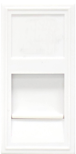 Розетка DEC RJ45 UTP кат.5e,  1мод.,  бел. (22.5х45мм)