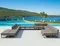Комплект угловой уличной мебели Mykonos, пластик, бежевый