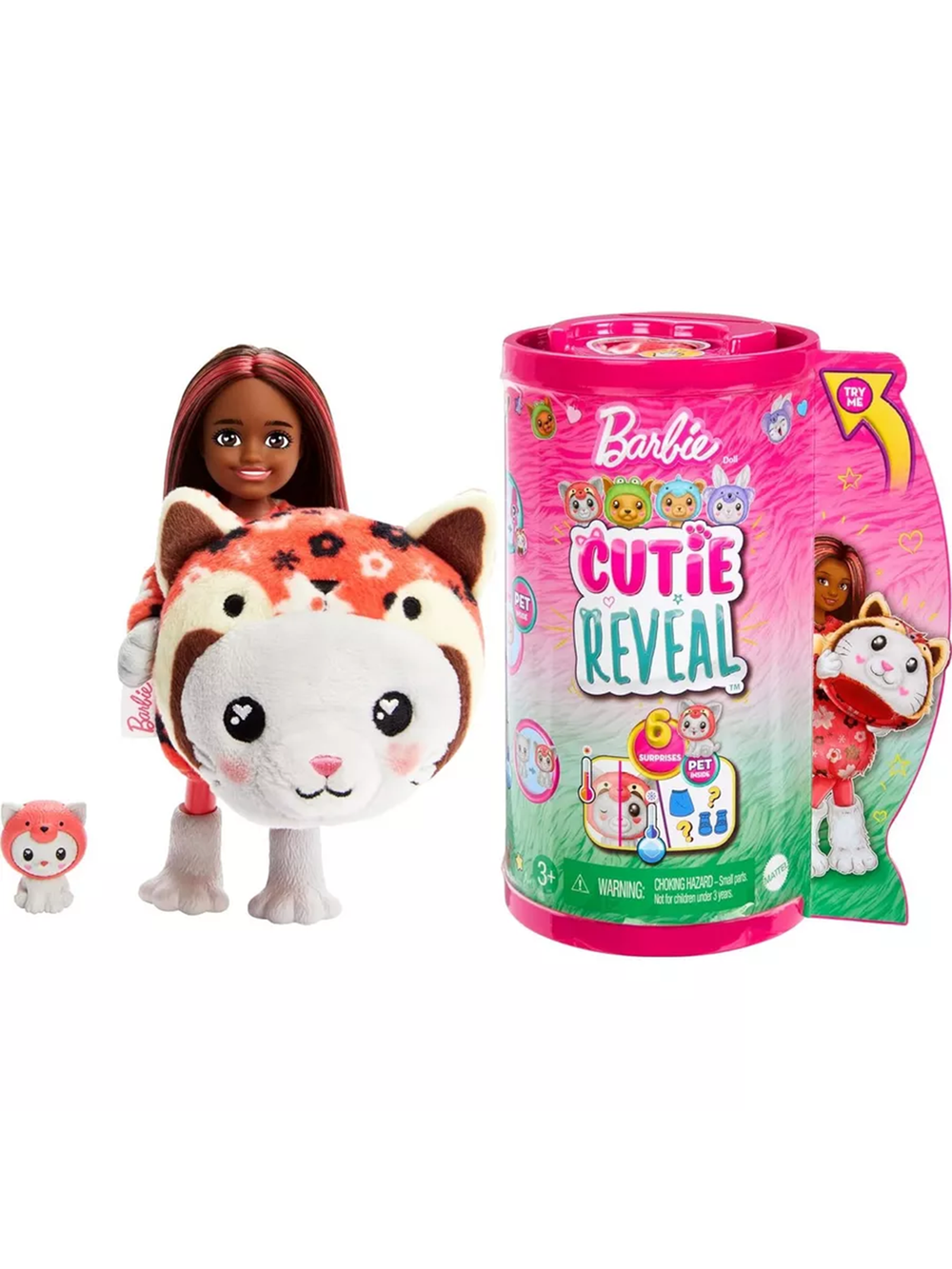 Кукла Барби кьюти ревил Челси «Красная панда» Barbie Cutie Reveal Chelsea Red Panda HRK27 мини-кукла-сюрприз 3+