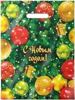 Пакет ПЭ с вырубной ручкой 30х40см (30) (Елка) НГ Интерпак (х50/1000)