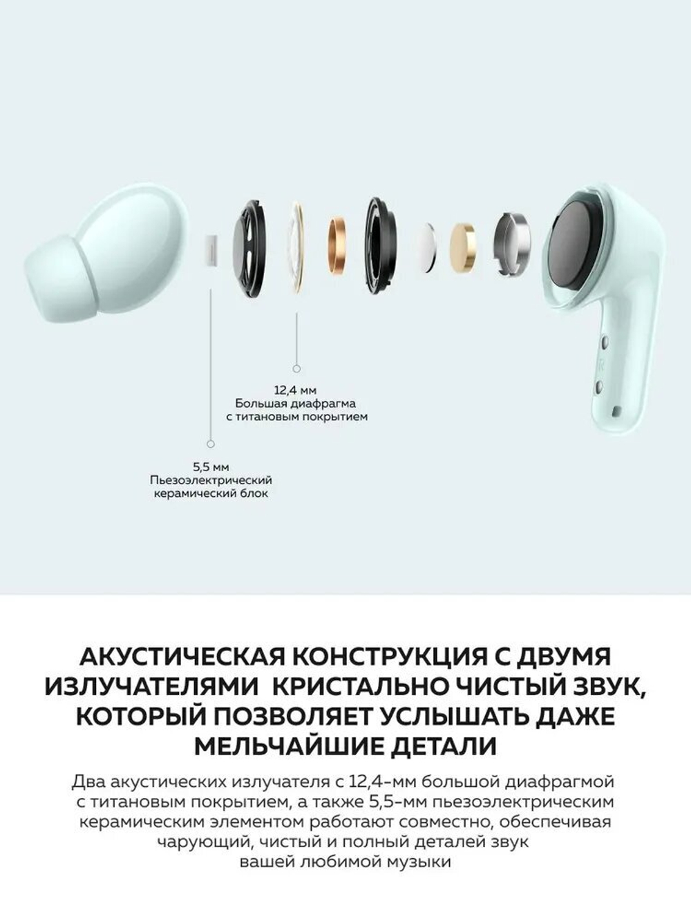 Наушники беспроводные Xiaomi Redmi Buds 6 Night Black M2429E1 (BHR9251GL)