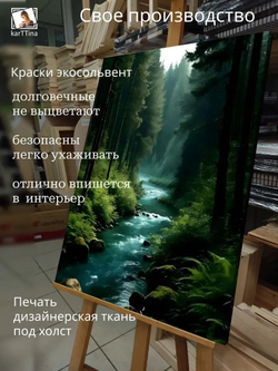 Картина Свет в глубине на стену 30х40см 1шт., на деревянном подрамнике