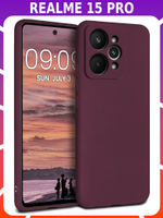 Мягкий Soft Touch чехол из силикона для REALME 15 PRO с бархатной подкладкой