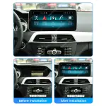 Магнитола для Mercedes-Benz C-класс W204 2011-2014 NTG 4.5 - Kuberg MKD монитор 12.5", Android 11, Быстрая, CarPlay, SIM-слот
