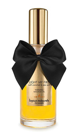 Bijoux Indiscrets Light My Fire - Разогревающее массажное масло, соленая карамель, 100 мл