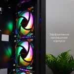 Комплект из 3 вентиляторов ТЕСЛА (TESLA) RGB120-GD3, 120мм, 3-pin+Molex, черный-белый/FRGB, 1200rpm, 38CFM, 21дБ, антивибропрокладки (TSL-120-GD3)