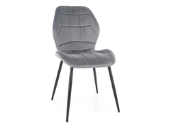 Стул SIGNAL JAKE Velvet Bluvel 14 серый/черный