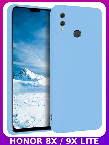 Мягкий Soft Touch чехол из силикона для HONOR 8X и 9X LITE (не X8!) с бархатной подкладкой