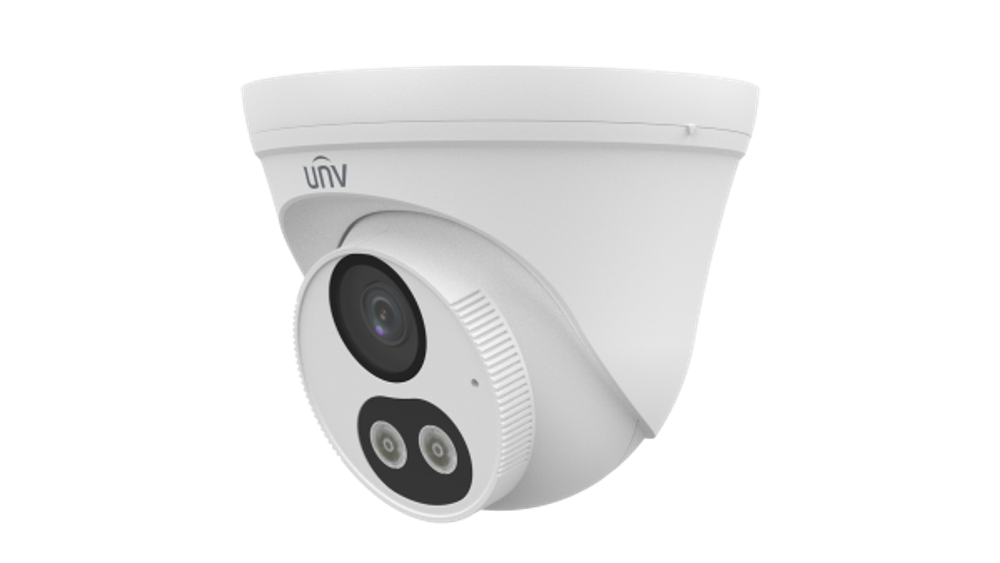 IP-камера Uniview IPC3614LE-ADF28K-DL3 (2.8 мм) 4Мп, купольная, с двойной подсветкой и микрофоном