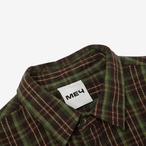 Рубашка Plaid Flannel Forest коричнево-зеленая - фото 5