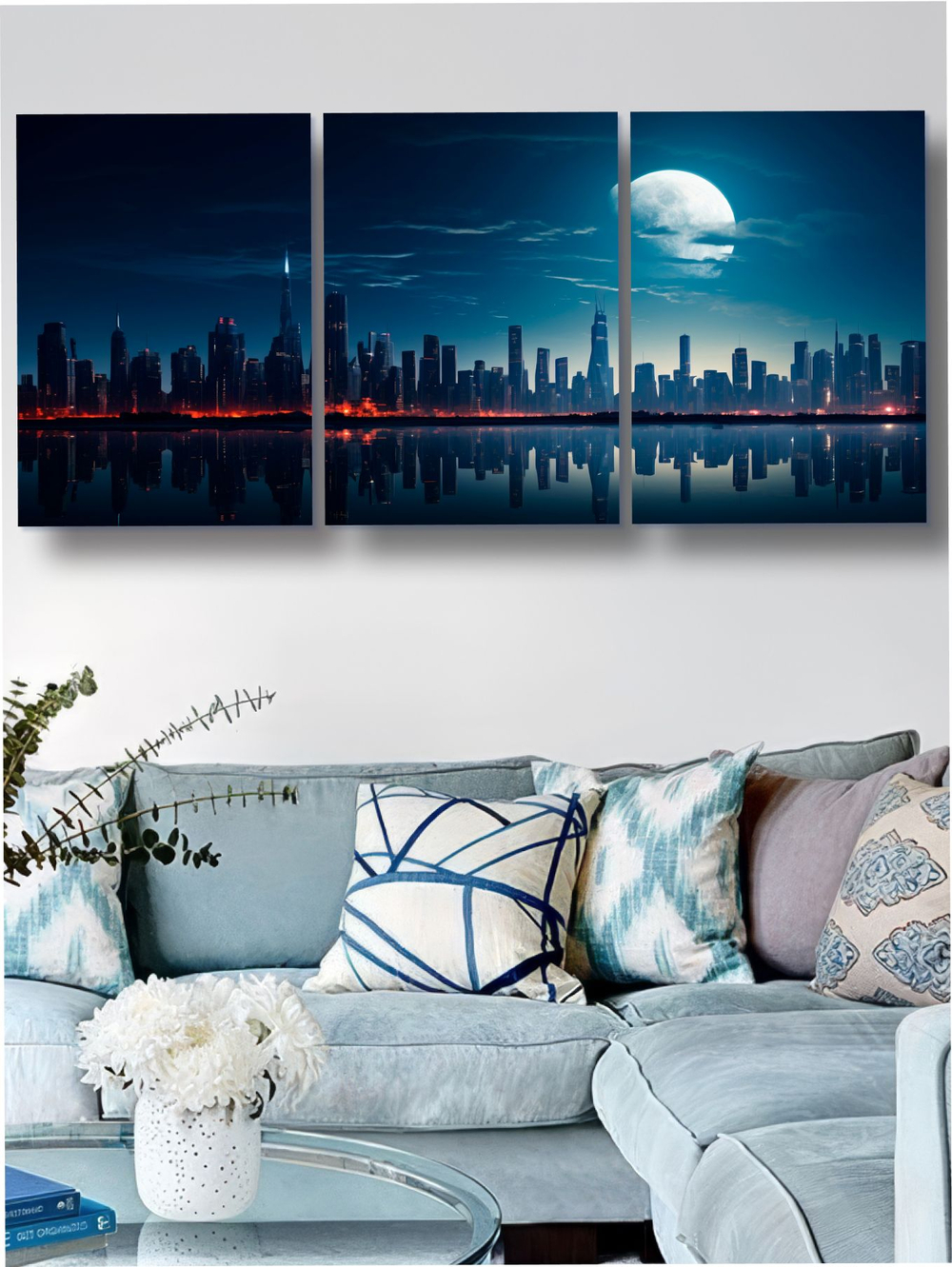 Картина Тихая Венеция модульная 50x70см 3шт.