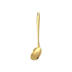 Ложка гарнирная для раздачи 26 см Blunt Oval Tip нерж. цвет золото PVD P.L.