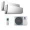Мультисплит система на 2 комнаты Gree GWH09AGCXB-K6DNA4F/I (silver) x 2 / GWHD(14)NK6OO (LCLH)