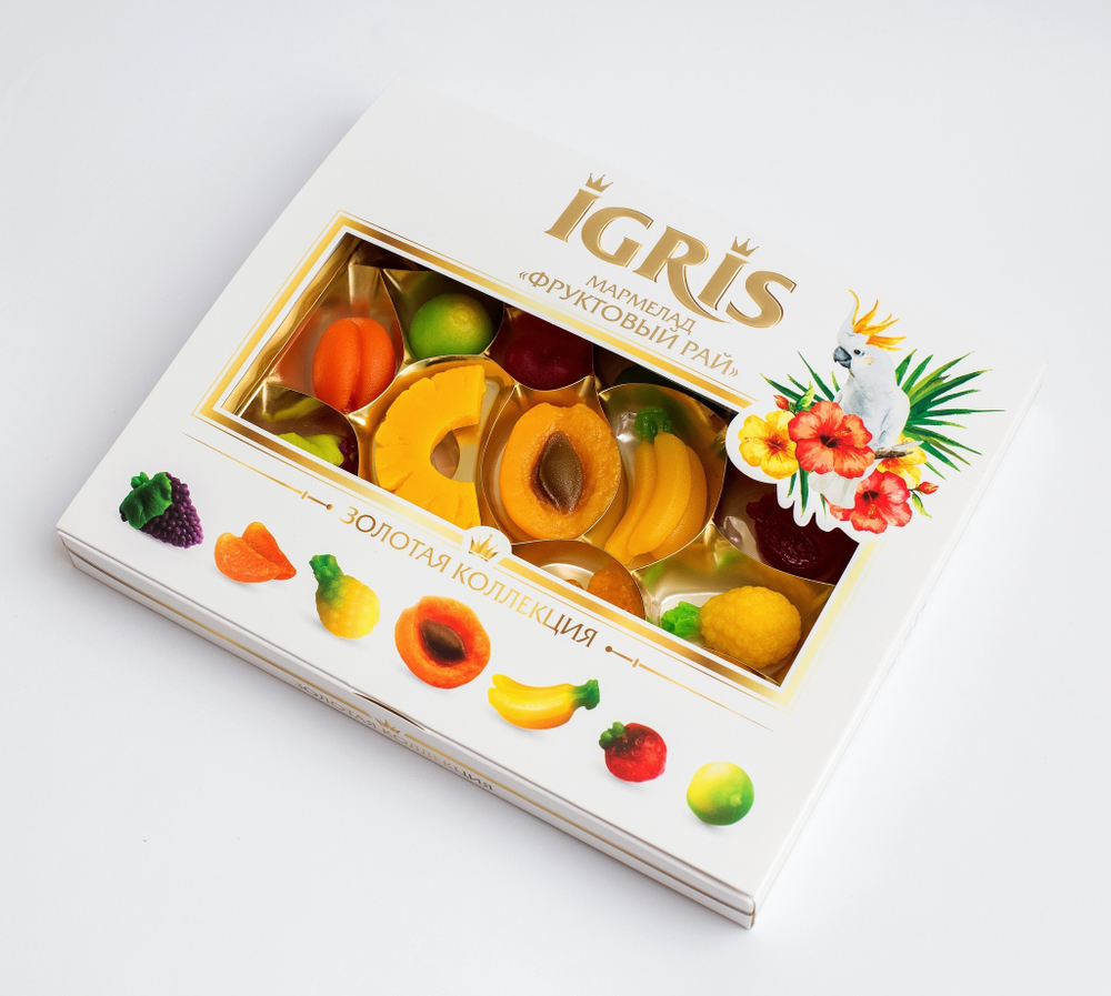 Мармелад IGRIS "Фруктовый рай" Золотая колллекция 370грамм.