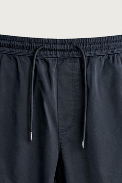 ZARA ЗАУЖЕННЫЕ БРЮКИ-ДЖОГГЕРЫ, МОРСКОЙ СИНИЙ