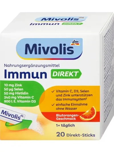 Mivolis Immun Direct комплекс для поддержки иммунитета, 20 шт. (саше)