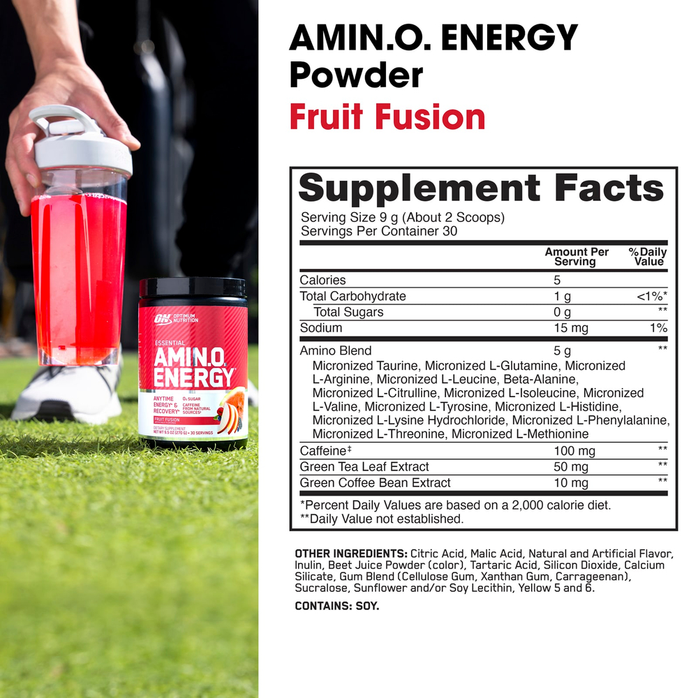 Optimum Nutrition, Essential Amin.O. Energy®, Fruit Fusion, 270 г (9,5 унции)