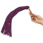 Фиолетовая плеть Cherished Collection Suede Flogger - 63,5 см. (Цвет: фиолетовый)