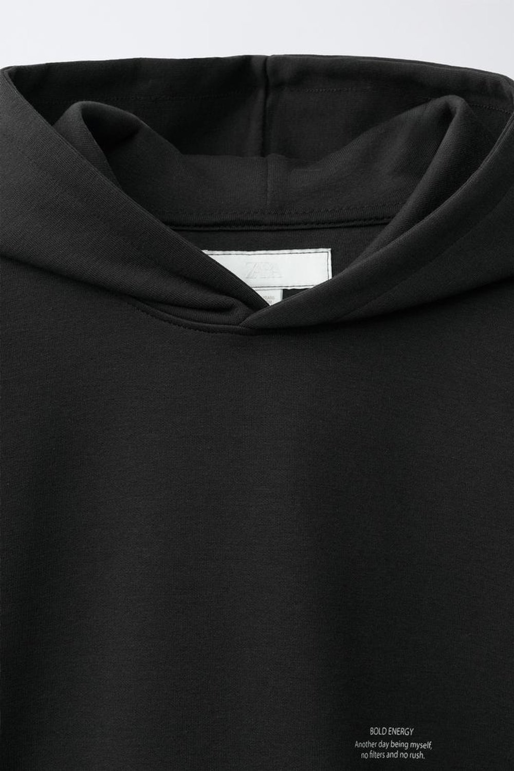 ZARA КОМПЛЕКТ ИЗ ХУДИ И БРЮК С НАДПИСЬЮ, СЕРЫЙ