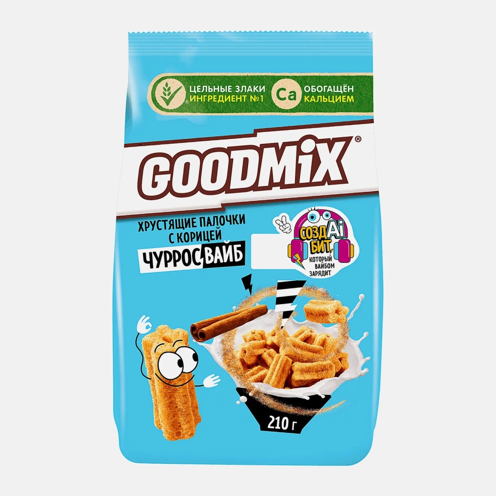 Хрустящие палочки Goodmix Чурросвайб с корицей 210г