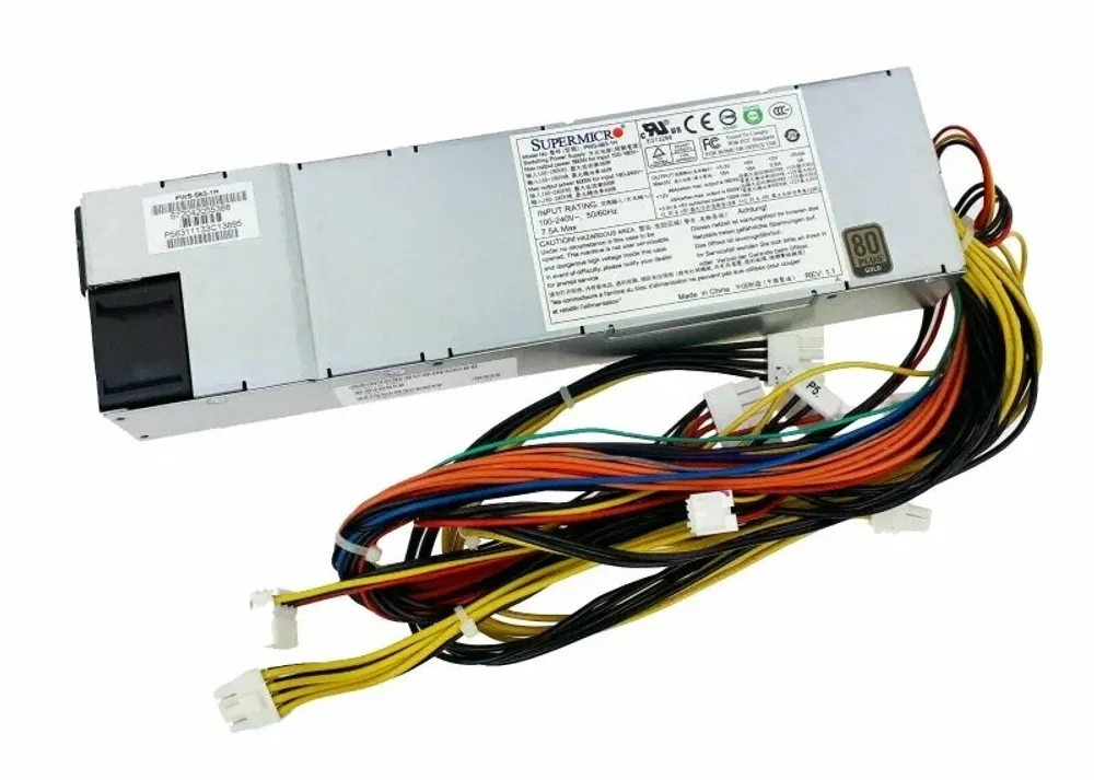 Блок питания SuperMicro 560W 80 Plus 1U Multi-Output Power Supply FS9015-4B1G