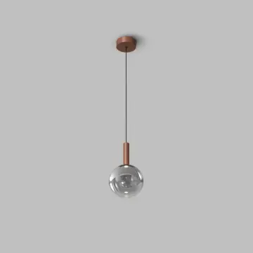 Подвесной светильник LED 4W 3000К DK6531-CO медный Bubbles Denkirs