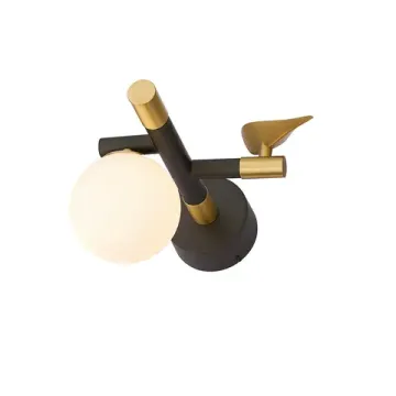 Бра 5W 4000K 4324-1W золото/черный/белый Sparrow Favourite
