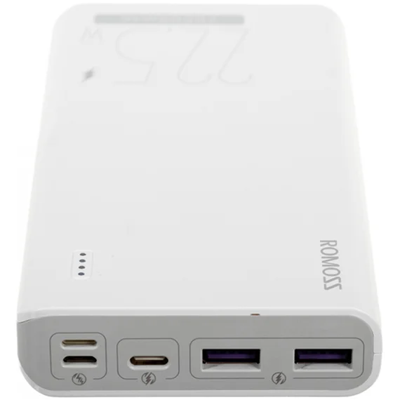 Внешний аккумулятор Romoss Sense 6F 20000mAh 3A PD 4xUSB белый