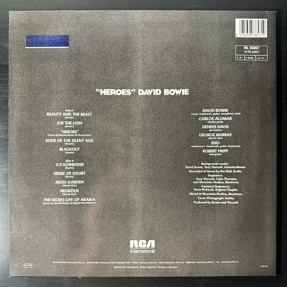 David Bowie ‎– "Heroes" / Takeoff - Heroes (Германия 1984г.)