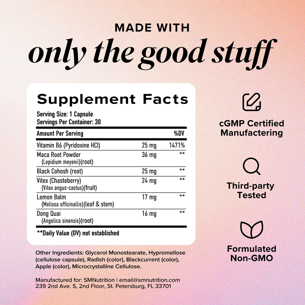 SMNutrition, PMS+, 30 капсул