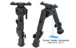 Сошки Leapers UTG 360° для установки на оружие на шину M-Lok высота от 13 до 17 см (TL-BPM02)