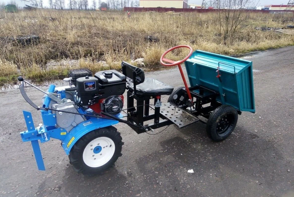 Прицеп адаптор передний к МБ АК-2 4,00*10 Китай с кузовом ЧЕБОКСАРЫ