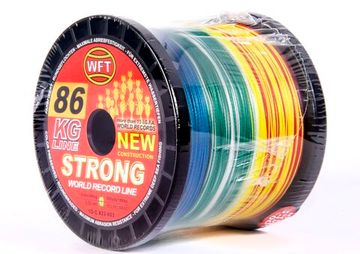 Леска плетёная WFT KG STRONG Multicolor 600 м, 0,52 мм