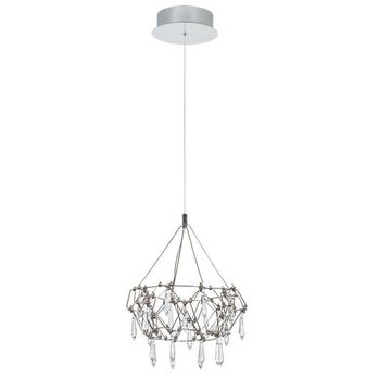 Подвесная люстра LED 21W 4000K 1019/02 SP-28 хром/прозрачный Rotondo Divinare