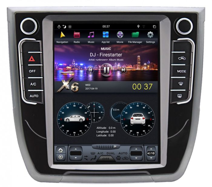 Магнитола для Haval H6 2014-2022 - Kuberg ZF-1027-DSP вертикальный экран 10.4" в стиле "Тесла" на Android 9