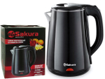 Чайник электрический 2,2л Sakura SA-2150BK, черный