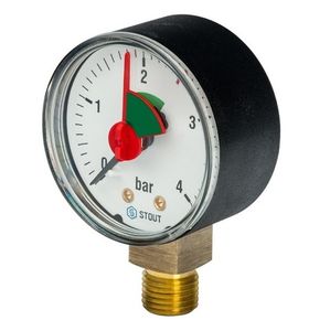 Манометры радиальные Stout SIM-1008 с указателем предела