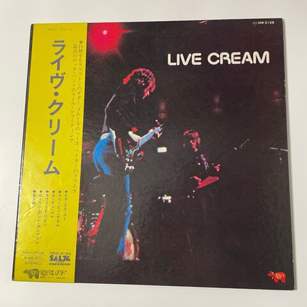Винтажная виниловая пластинка LP Cream, Live Cream (Япония 1975) (Оби)