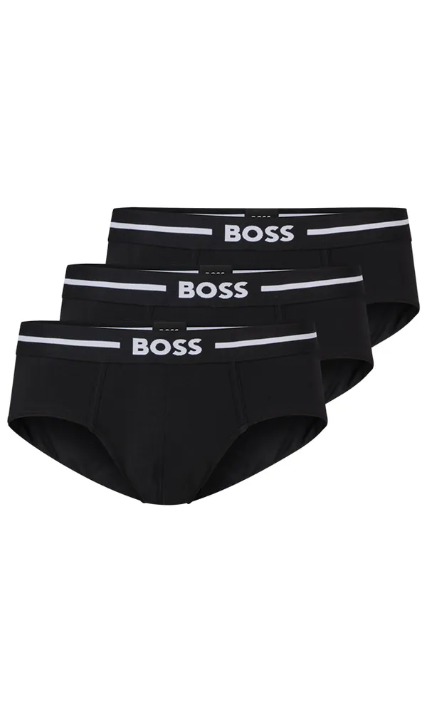 Трусы (набор 3 пары) мужские BOSS HipBr 3P Bold 10243078 01