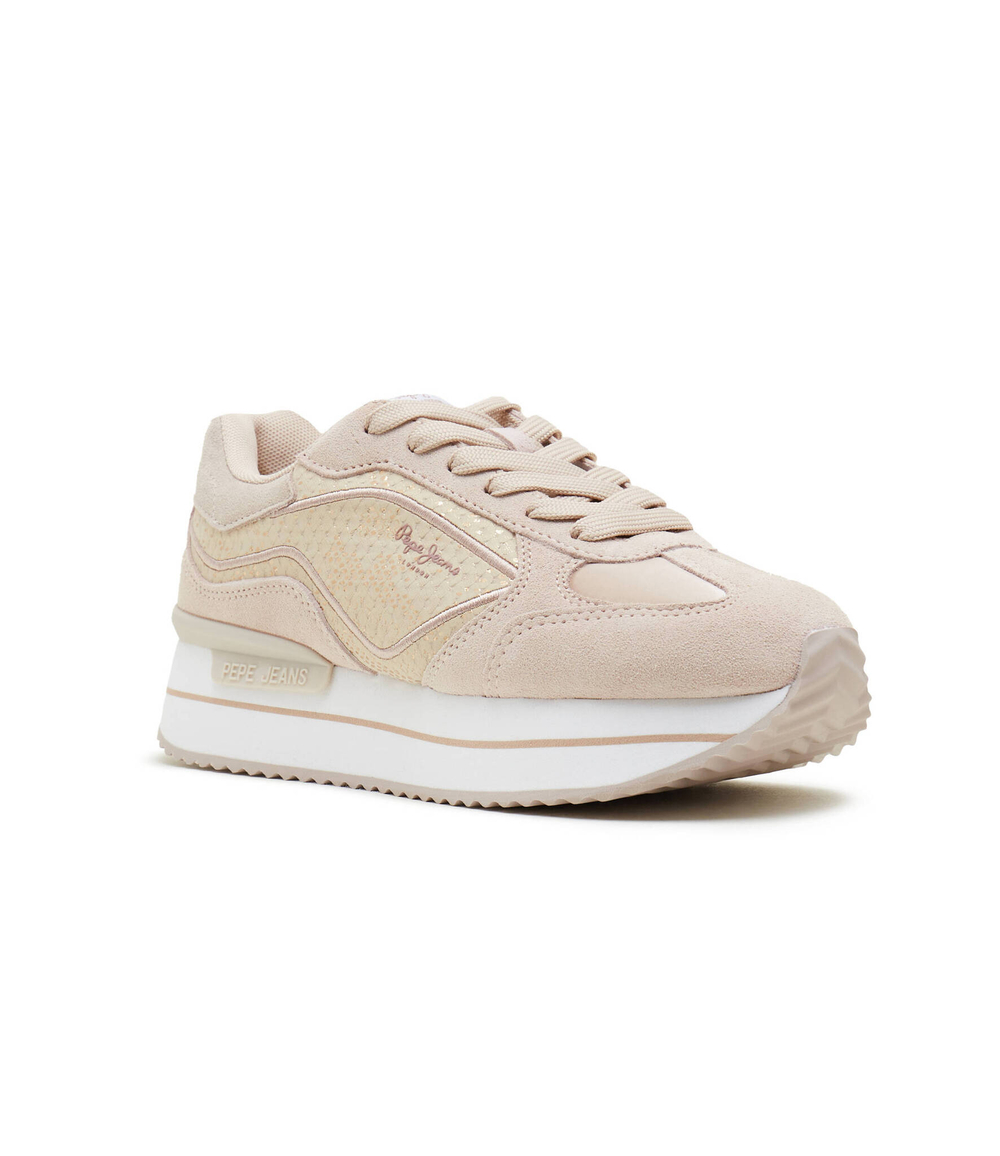 Кожаные кроссовки rusper gala Pepe Jeans London - пудро-розовый(PLS40002)