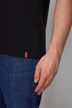 Футболка мужская (2 шт.) LEVI'S SLIM 2PK CREWNECK 1 TWO-PACK TEE BLACK
