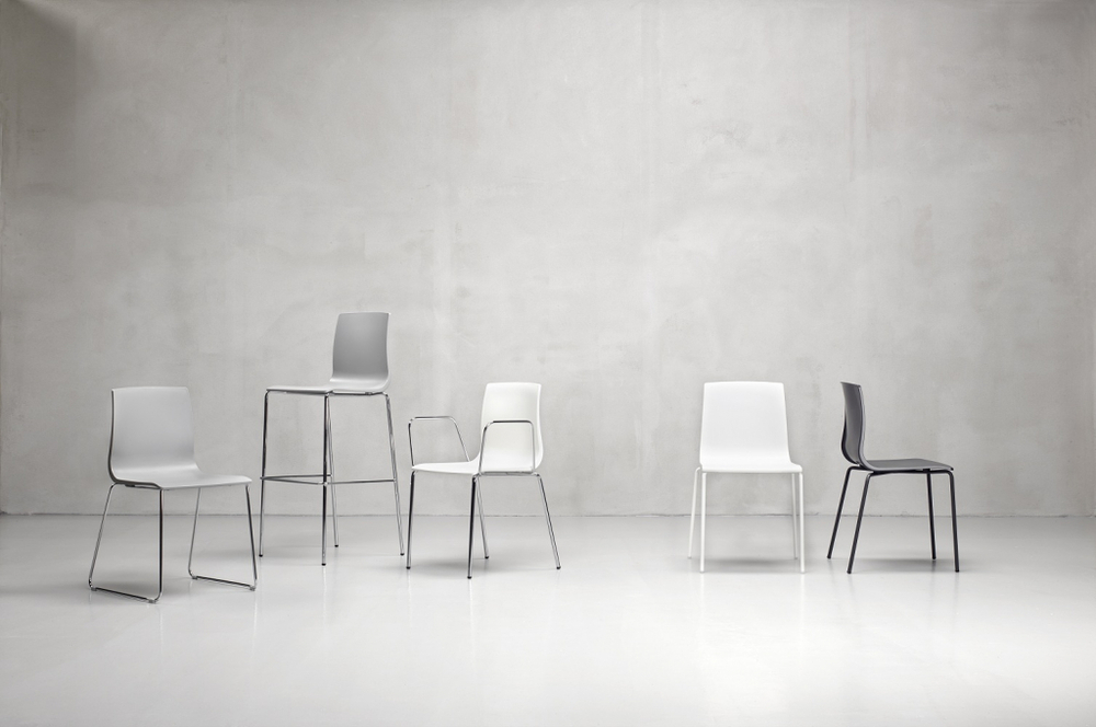 Стул пластиковый Scab Design Alice, антрацит