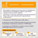 Беспроводной геймпад для PS4 и ПК / Джойстик Bluetooth для Playstation 4, Apple (IPhone, IPad), Androind, ПК - синий камуфляж
