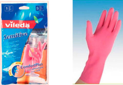 Перчатки Vileda Sensitive для деликатных работ (S)