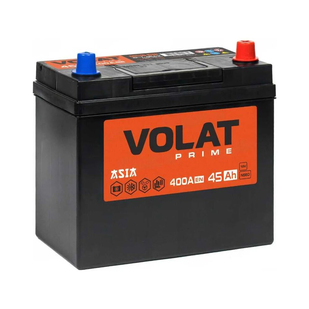 VOLAT Prime Asia 45Ah R+ (без борта)