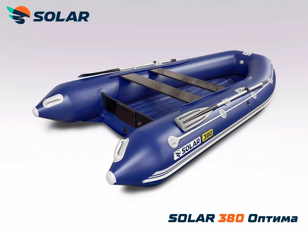 Лодка надувная моторная solar-380 к (оптима)