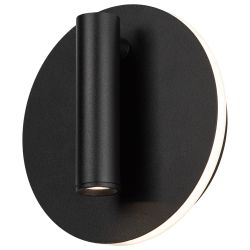 Светильник декоративный настенный светодиодный ЭРА EDGAR WL55 BK COB 5Вт / SMD 7Вт 4000К IP20 черный | Настенная подсветка